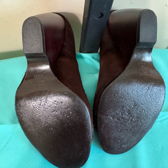 Giuseppe Zanotti Dark Brown Peep-Toe Heels - Picture 13 of 13